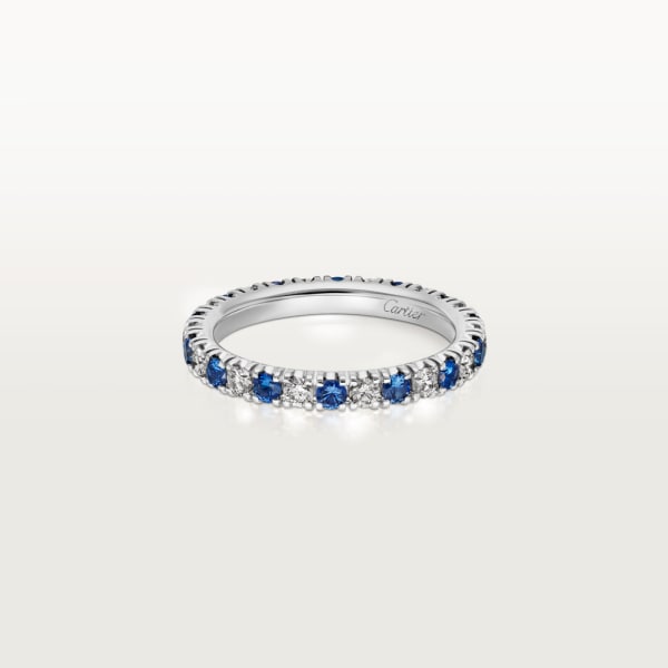 Étincelle de Cartier wedding ring Platinum, sapphires, diamonds
