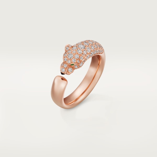 Panthère de Cartier Ring Roségold, Smaragde, Onyx, Diamanten