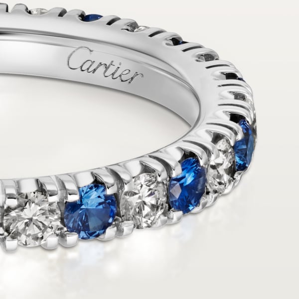 Etincelle de Cartier Trauring Platin, Saphire, Diamanten