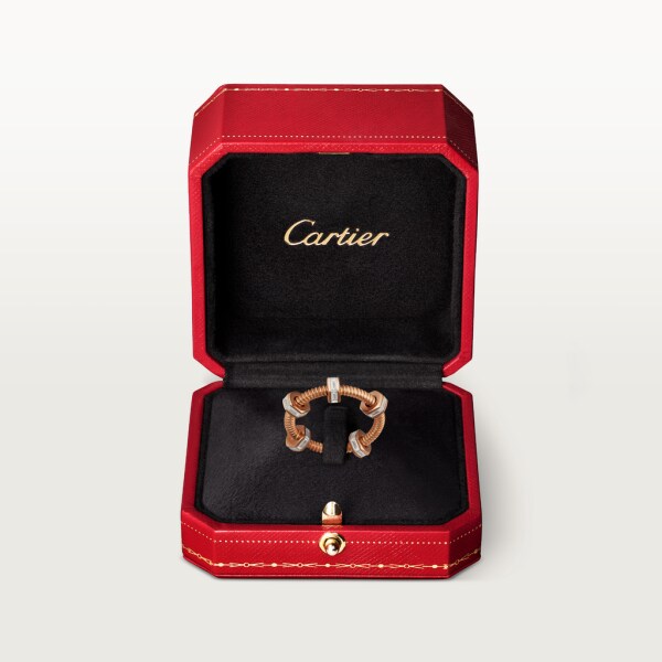 Bague Ecrou de Cartier Or rose, diamants