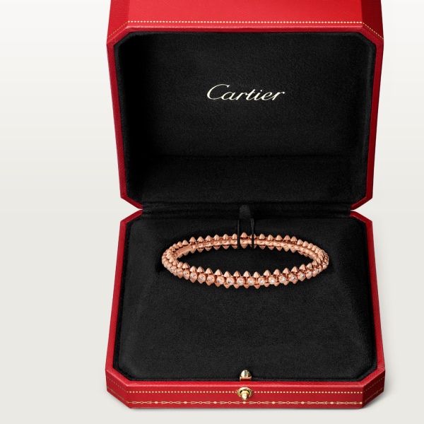 Clash de Cartier bracelet Diamonds Rose gold, diamonds