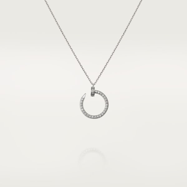 Juste un Clou necklace, paved  White gold, diamonds