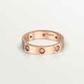 <span class='lovefont'>A </span> Ring, kleines Modell, mit acht Diamanten Roségold, Diamanten