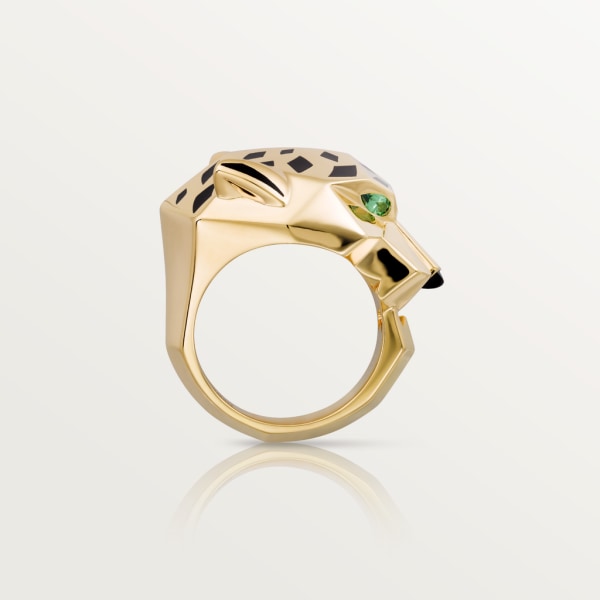 Panthère de Cartier Ring Gelbgold, Lack, Tsavorit, Onyx