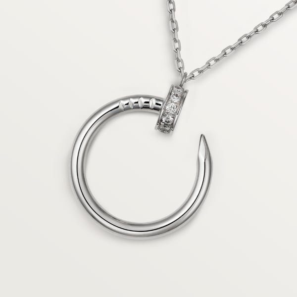 Juste un Clou necklace, paved  White gold, diamonds