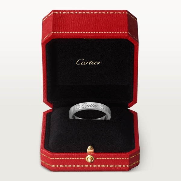 C de Cartier Trauring Platin, Diamanten