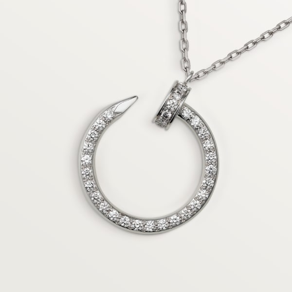 Juste un Clou necklace, diamonds White gold, diamonds