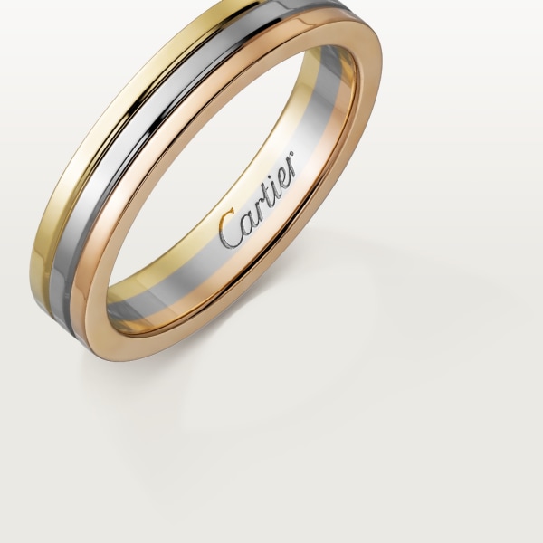 CRB4052100 - Vendôme Louis Cartier Wedding Ring - White gold, yellow gold,  rose gold - Cartier