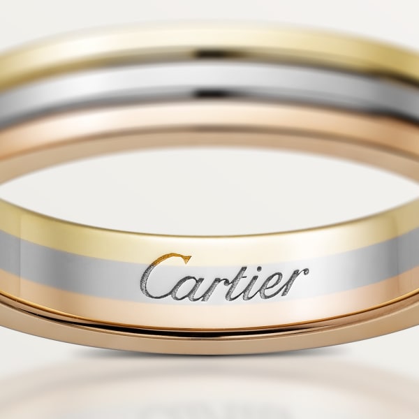CRB4052900 - Vendôme Louis Cartier Wedding Ring - White gold, yellow gold,  rose gold, diamonds - Cartier