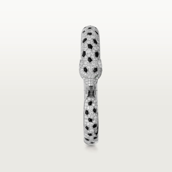 Bracelet Panthère de Cartier Or gris, emeraudes, onyx, diamants