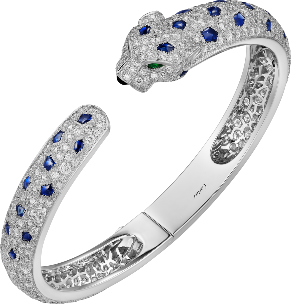 Cartier Panthere Peridot Onyx Cuff Bracelet | Diamond bracelet design,  Diamond carat size, Shiny bracelets