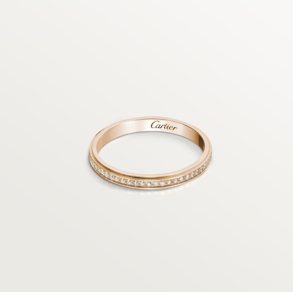 Cartier d'Amour wedding ring Rose gold, diamonds