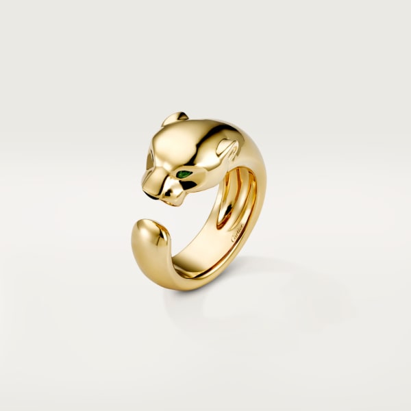 Panthère de Cartier Ring Gelbgold, Onyx, Tsavorit