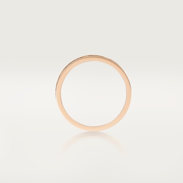 Anillo Love, tamaño pequeño, pavé Oro rosa, diamantes