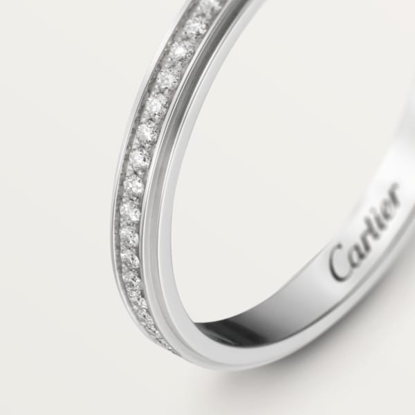 Alianza Cartier d'Amour Platino, diamantes
