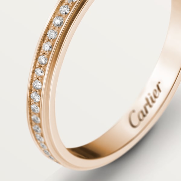 Cartier d’Amour Trauring Roségold, Diamanten