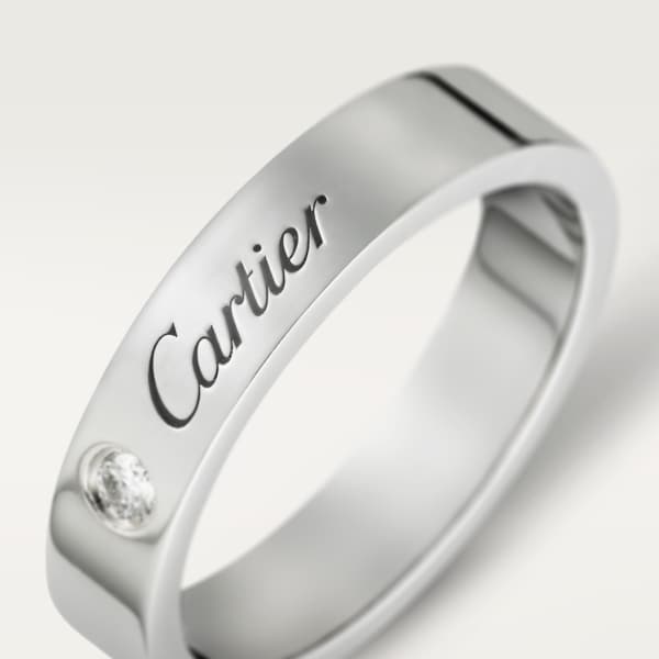 Alianza C de Cartier Platino, diamante