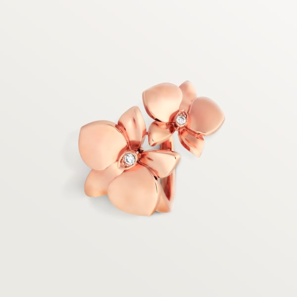 Anillo Caresse d'Orchidées par Cartier Oro rosa, diamantes