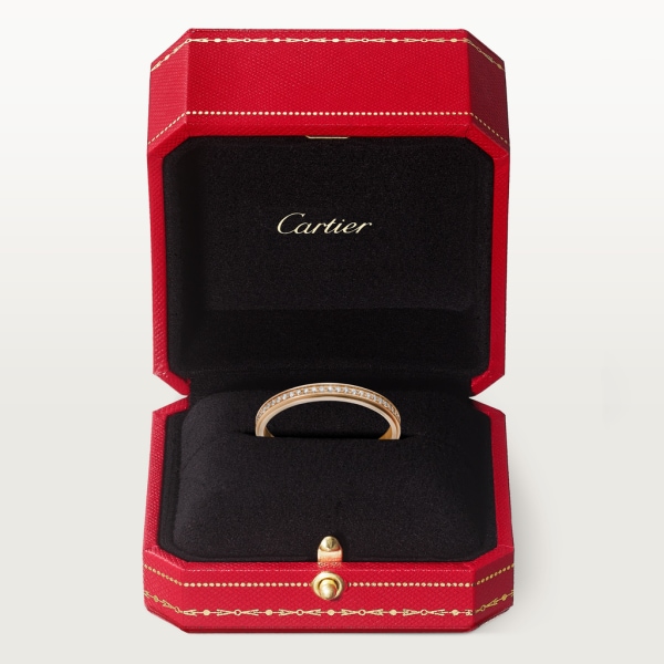 Alianza Cartier d'Amour Oro rosa, diamantes