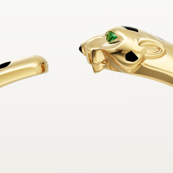 Panthère de Cartier bracelet Yellow gold, tsavorite garnets, onyx