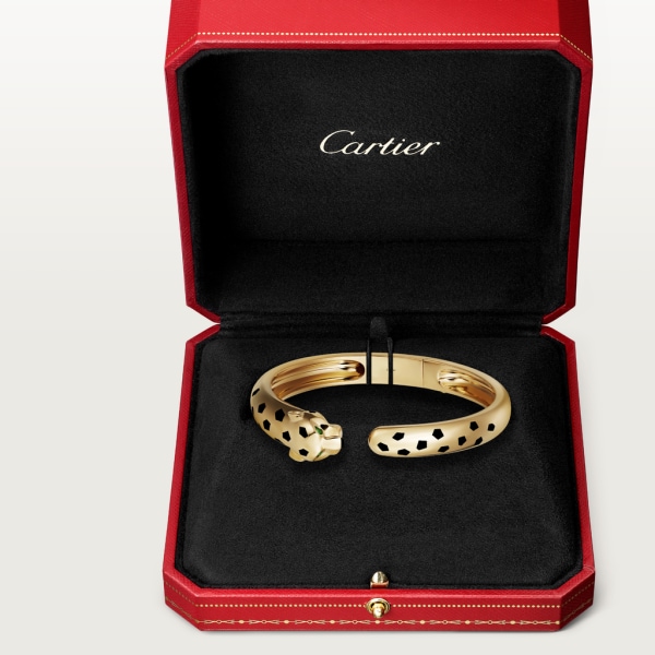 Pulsera Panthère de Cartier Oro amarillo, granates tsavoritas, ónix