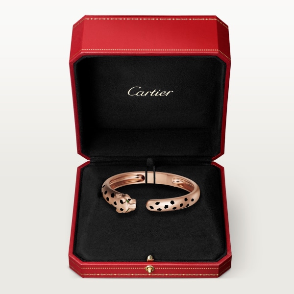 Panthère de Cartier bracelet Rose gold, tsavorite garnets, onyx