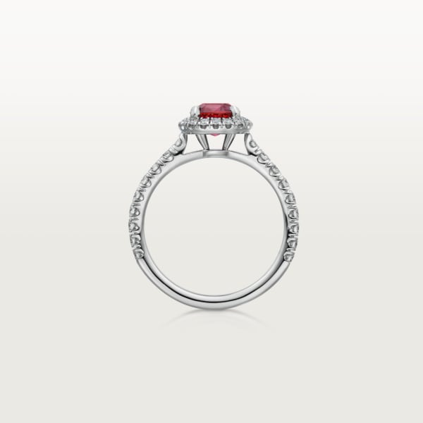 Cartier Destinée Solitaire Farbedelstein Platin, Rubine, Diamant