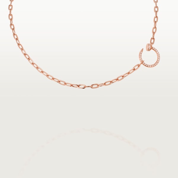 Juste un Clou Collier, ausgefasst  Roségold, Diamanten