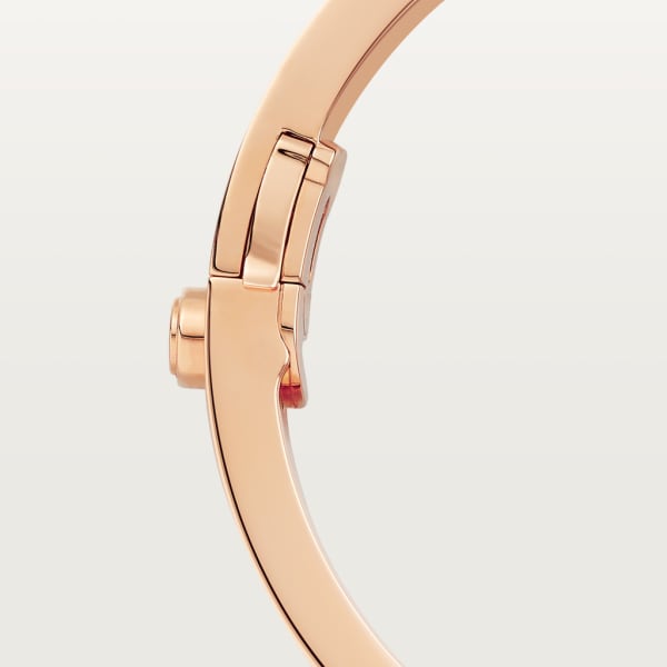 Love bracelet, classic model, paved Rose gold, diamonds