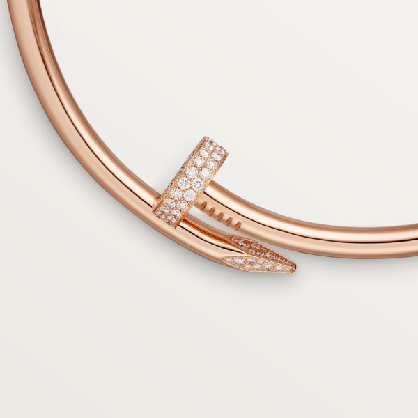 Juste un Clou Torques-Collier, extragroßes Modell, mit Diamanten Roségold, Diamanten