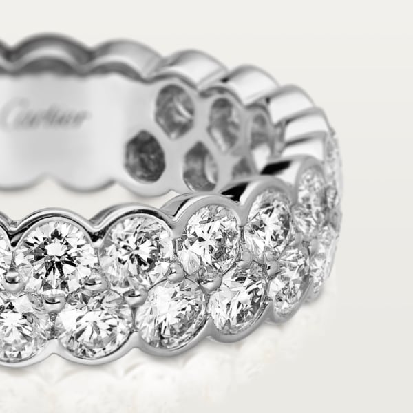 Broderie de Cartier wedding ring White gold, diamonds