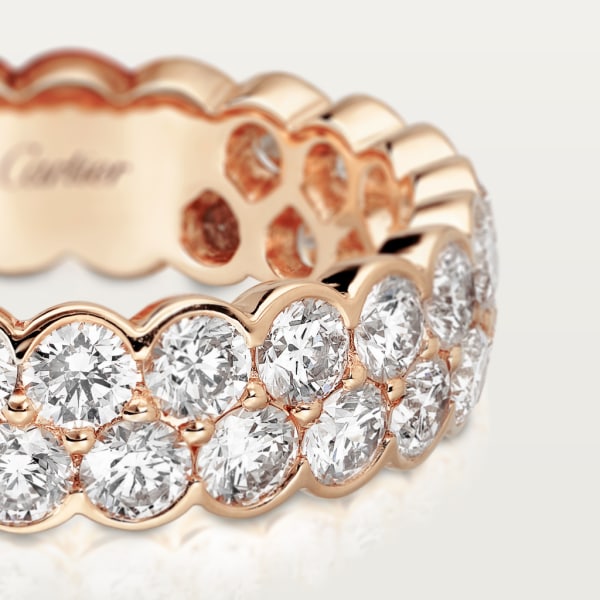 Alliance Broderie de Cartier Or rose, diamants