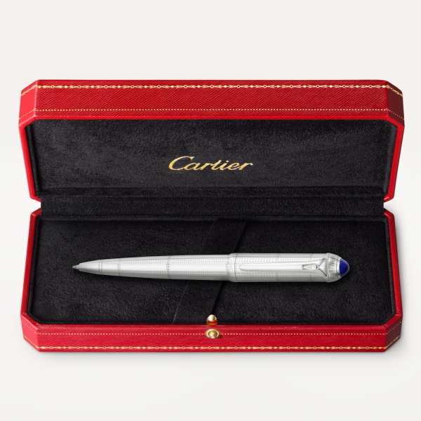 R de Cartier pen Engraved metal, palladium finish