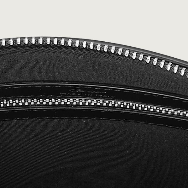 Pochette Must de Cartier tamaño grande Piel de becerro color negro, acabado paladio