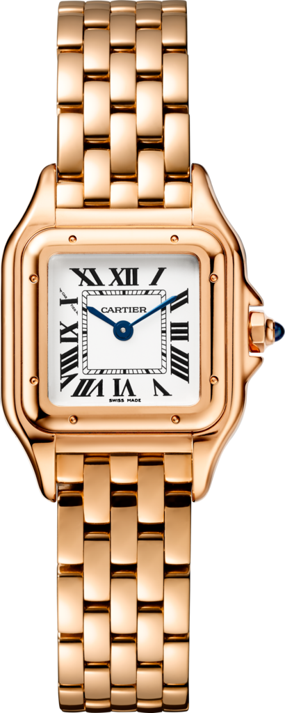 Reloj Panthère de CartierTamaño pequeño, movimiento de cuarzo, oro rosa