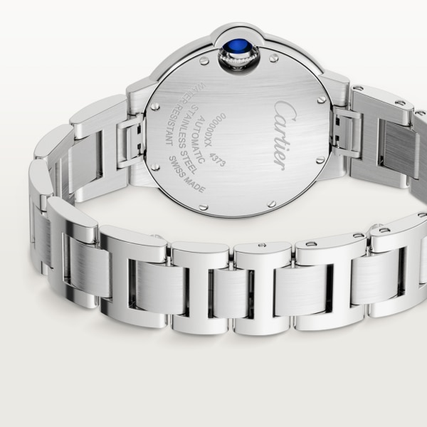 Ballon Bleu de Cartier watch 33 mm, automatic movement, steel