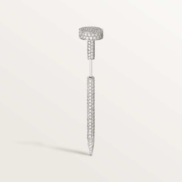 Juste un Clou tie pin White gold and diamonds