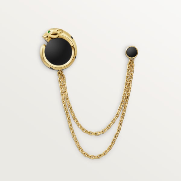 Bijou de poche Panthère de Cartier Or jaune, onyx, tsavorites et laque noire