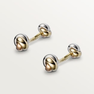 Trinity cufflinks White gold, yellow gold, rose gold