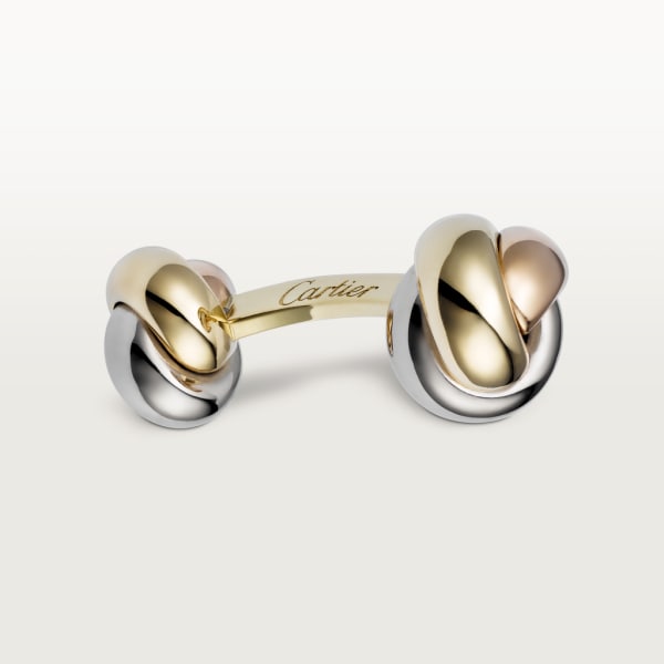 Trinity cufflinks White gold, yellow gold, rose gold