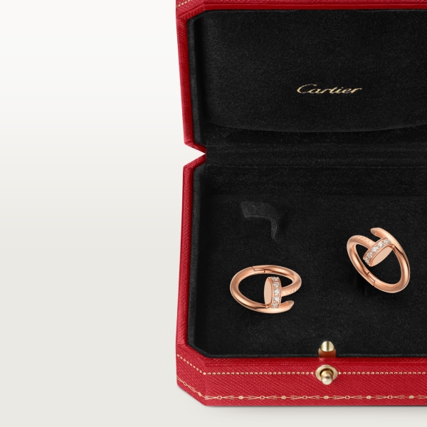 Juste un Clou cufflinks Rose gold, diamonds