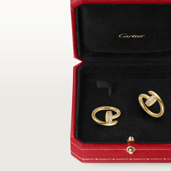 Juste un Clou cufflinks Yellow gold, diamonds