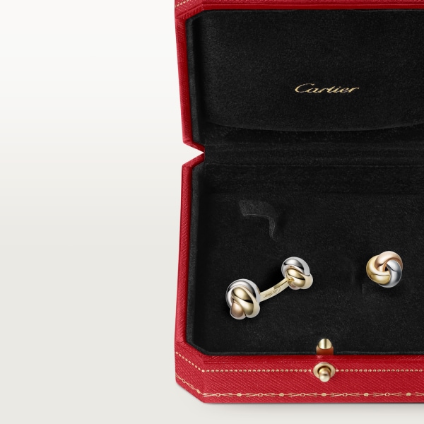 Trinity cufflinks White gold, yellow gold, rose gold