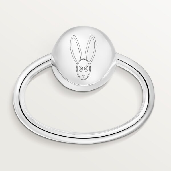 Cartier Baby rabbit rattle Silver