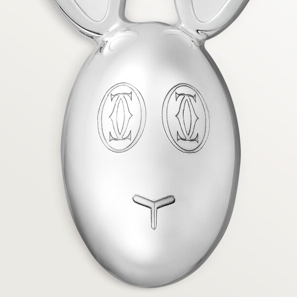 Cartier Baby rabbit spoon pair Silver