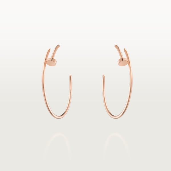 Juste un Clou hoop earrings, large model Rose gold