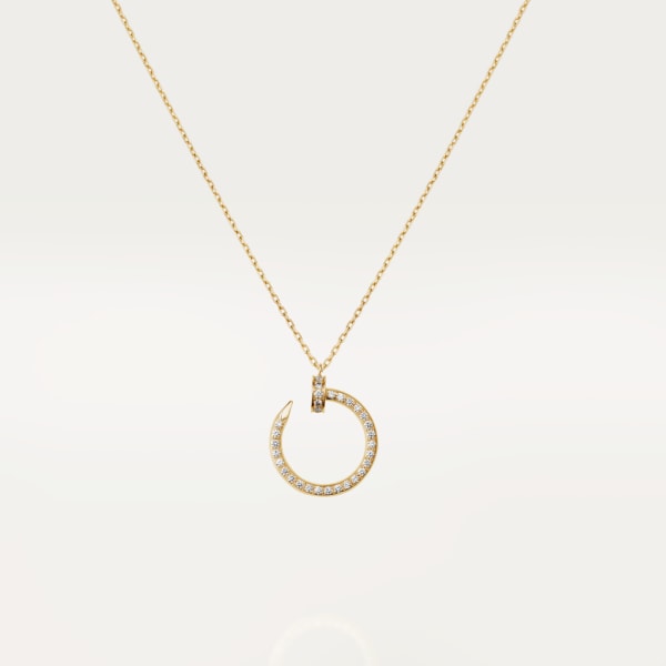 Juste un Clou necklace, diamonds Yellow gold, diamonds