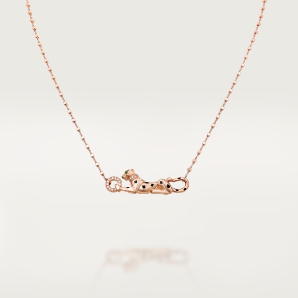 Panthère de Cartier necklace Rose gold, tsavorite garnets, diamonds