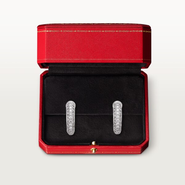 Pendientes Étincelle de Cartier MP Oro blanco, diamantes