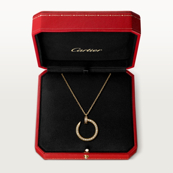 Juste un Clou necklace, diamonds Yellow gold, diamonds